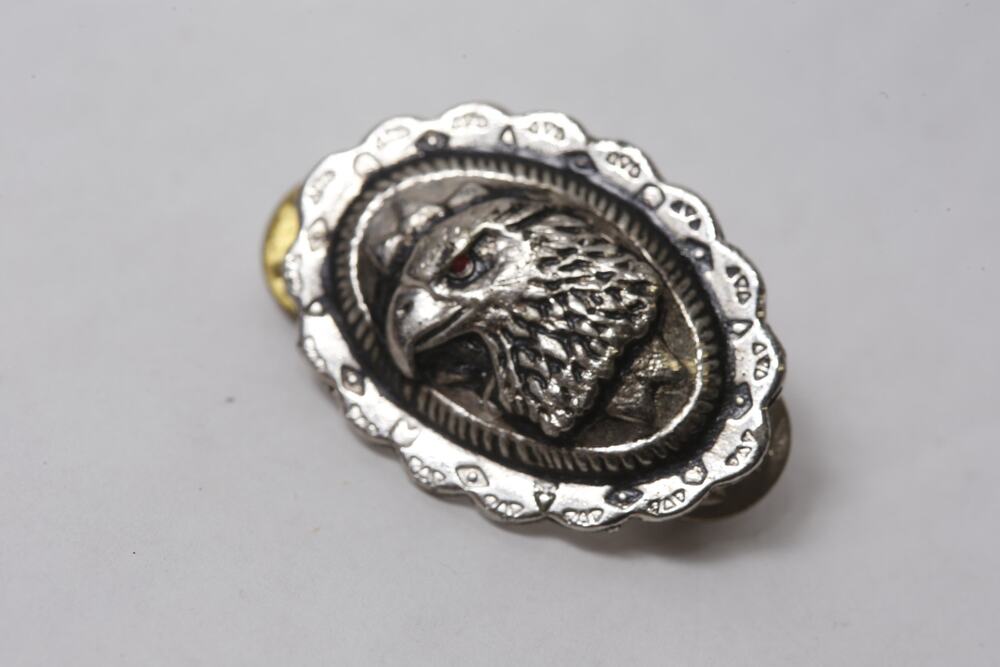 Eagle Silvertone Brooch Southwestern Style Statement ~ 260917-WH 607